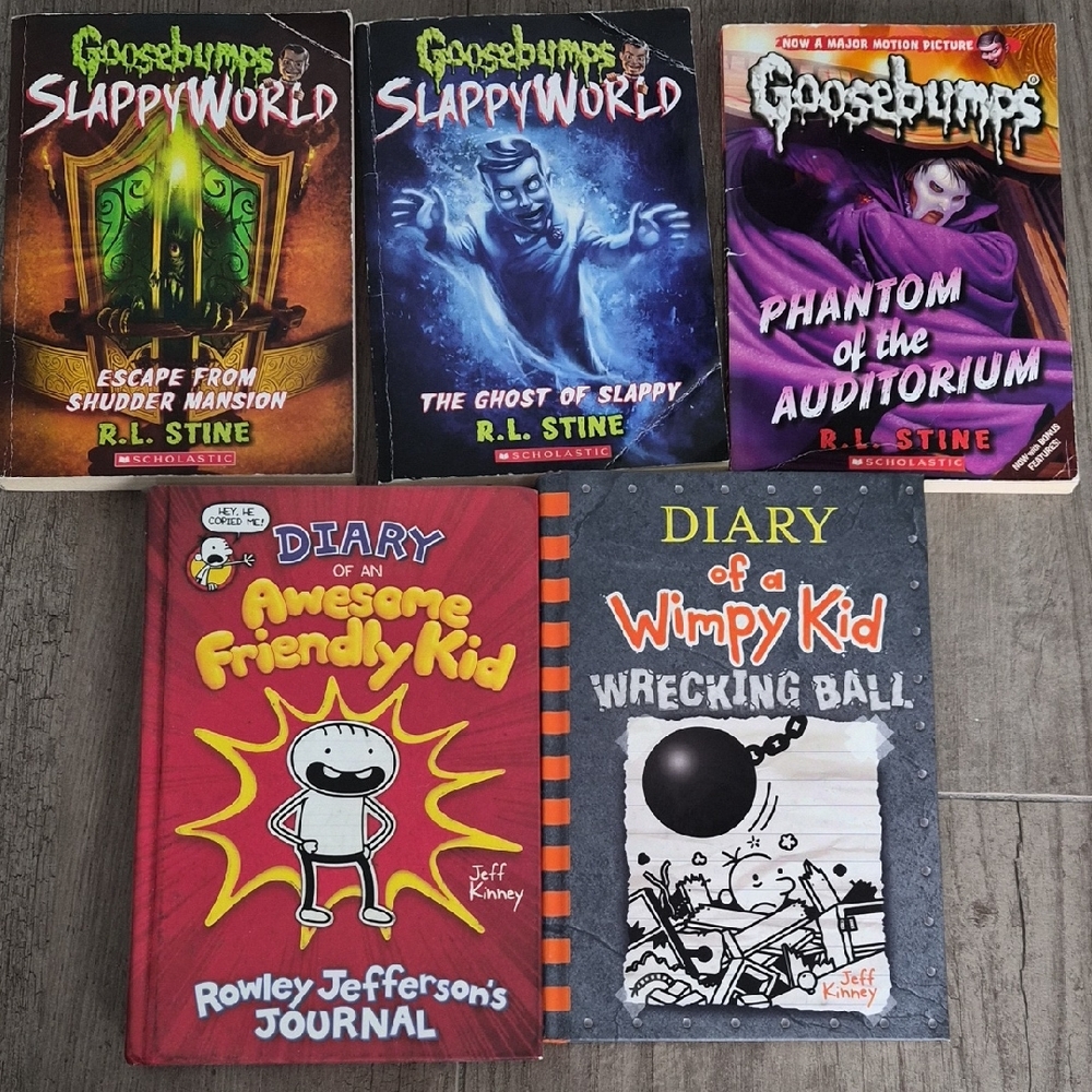 Goosebumps and Diary of a Wimpy Kid Book Set